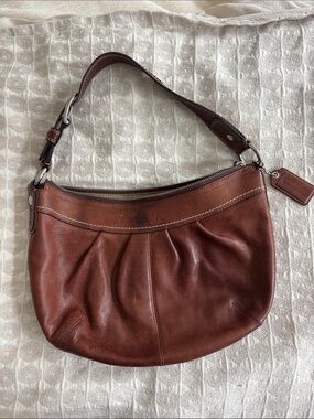 Coach Chestnut Brown Leather Shoulder Hobo